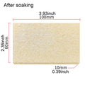 100X60MM Soldering Iron Tips Cleaning Sponge Temperature Enduring Qme 100x60mm yellow