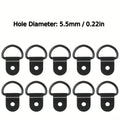 D Rings Tie Down Anchors Ring Pull Multi-purpose Hooks Lashing Load Qme 10PCS 5.5mm