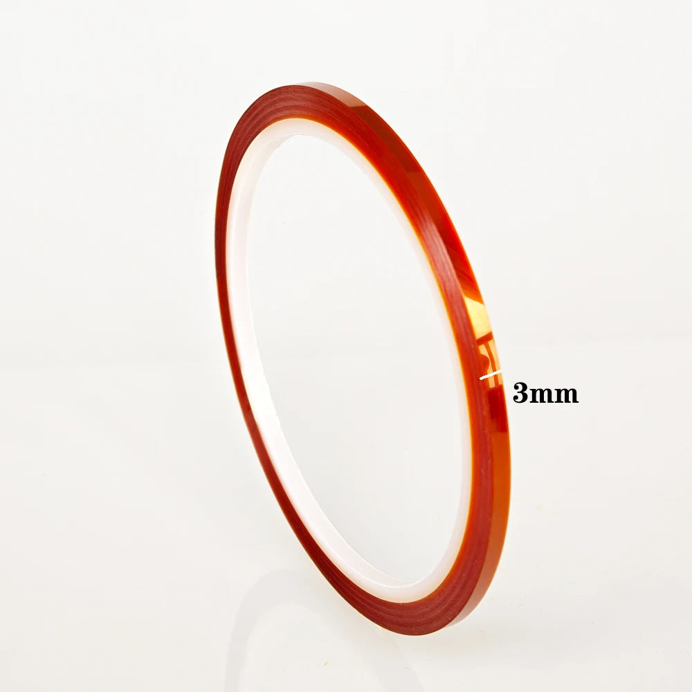 Thermal Insulation Tape High Temperature Heat BGA Tape Polyimide Adhesive Insulating Adhesive Tape 3D printing Board Protection Qme 3mm