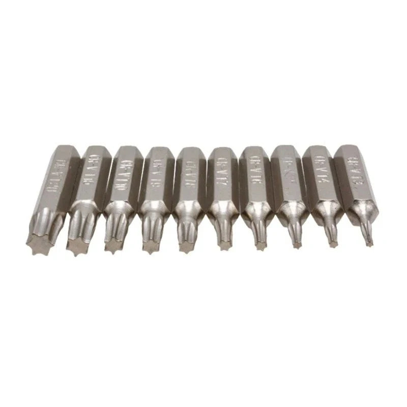 CR-V Torx Screwdriver Bits T3 T4 T5 T6 T7 T8 T9 T10 T15 T20 Mobile Qme