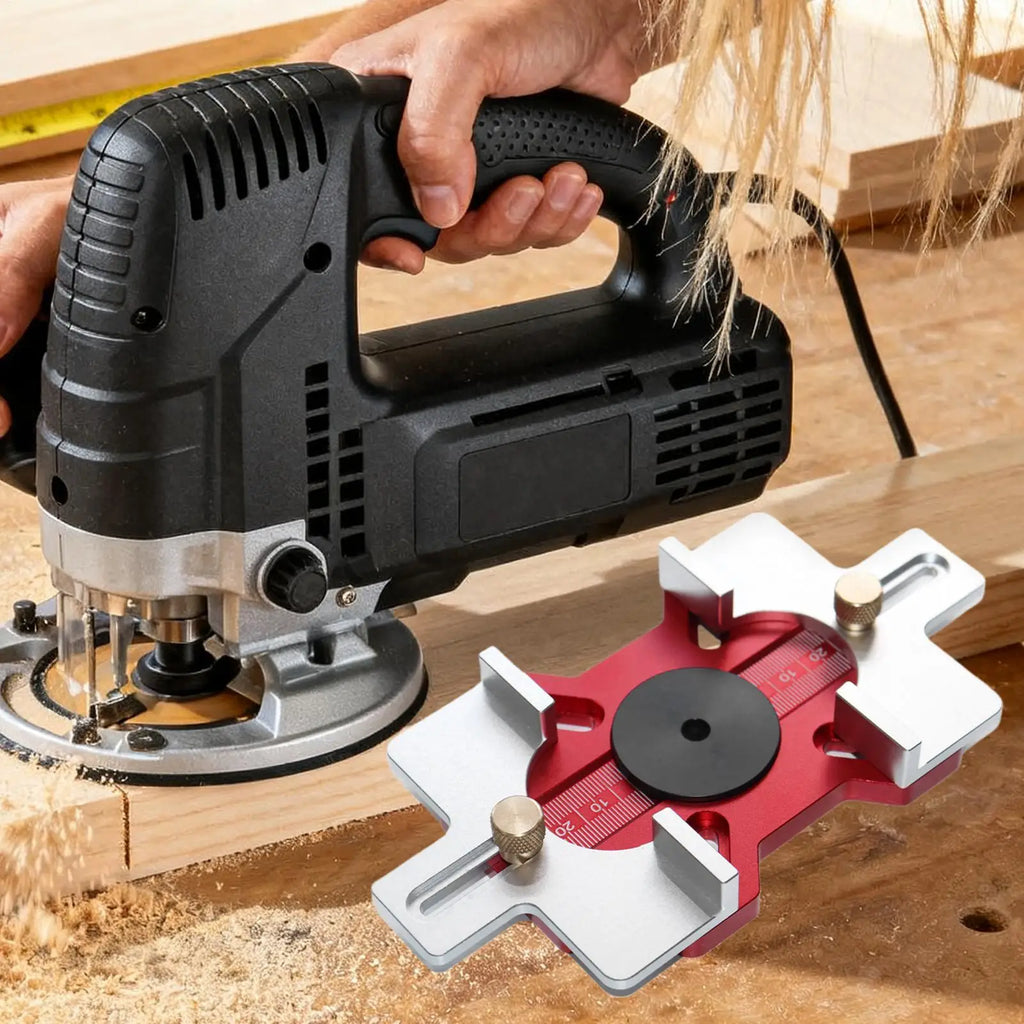 Mortise Jig 2-in-1 Router Templates Slotting Position Template Circle Qme