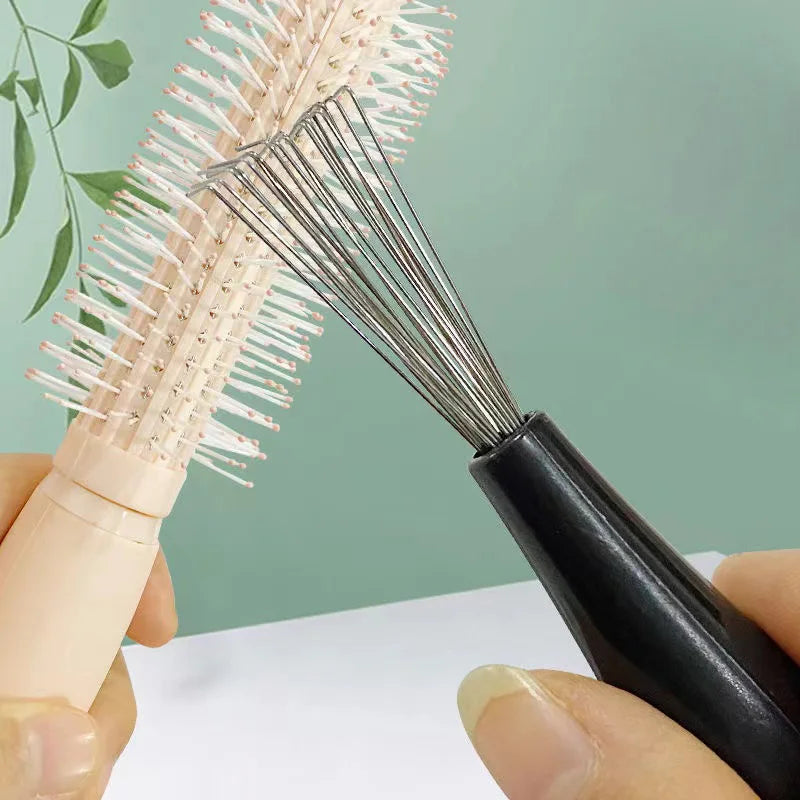 Comb Hair Brush Cleaner Plastic Metal Cleaning Remover Embedded Tool Qme