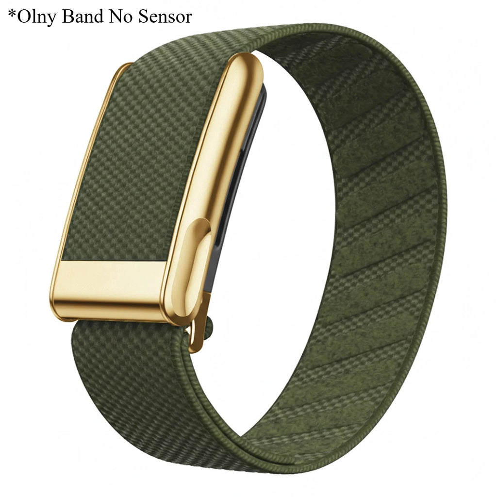 New Nylon Band for Whoop5.0 Strap for WHOOP5.0MG Woven Elastic Sports Strap W Logo Woven Elastic Whoop Sports Replacement Straps Qme For Whoop 5.0MG-GrG