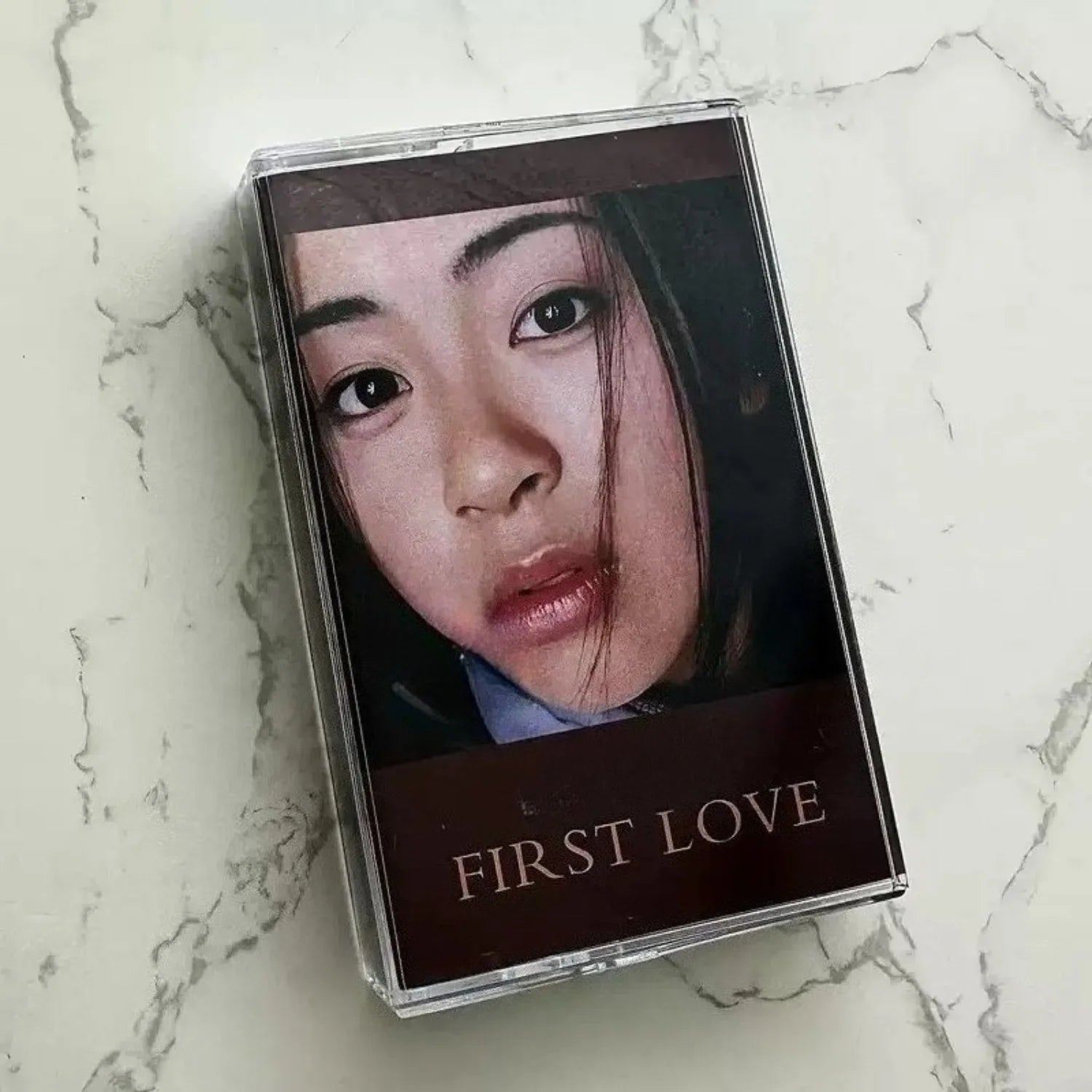 Retro Nostalgic Music Cassette Tape, Portrait Art Themed Cover, 90s Style Classic Ballad Track Collection Qme Music Cassette