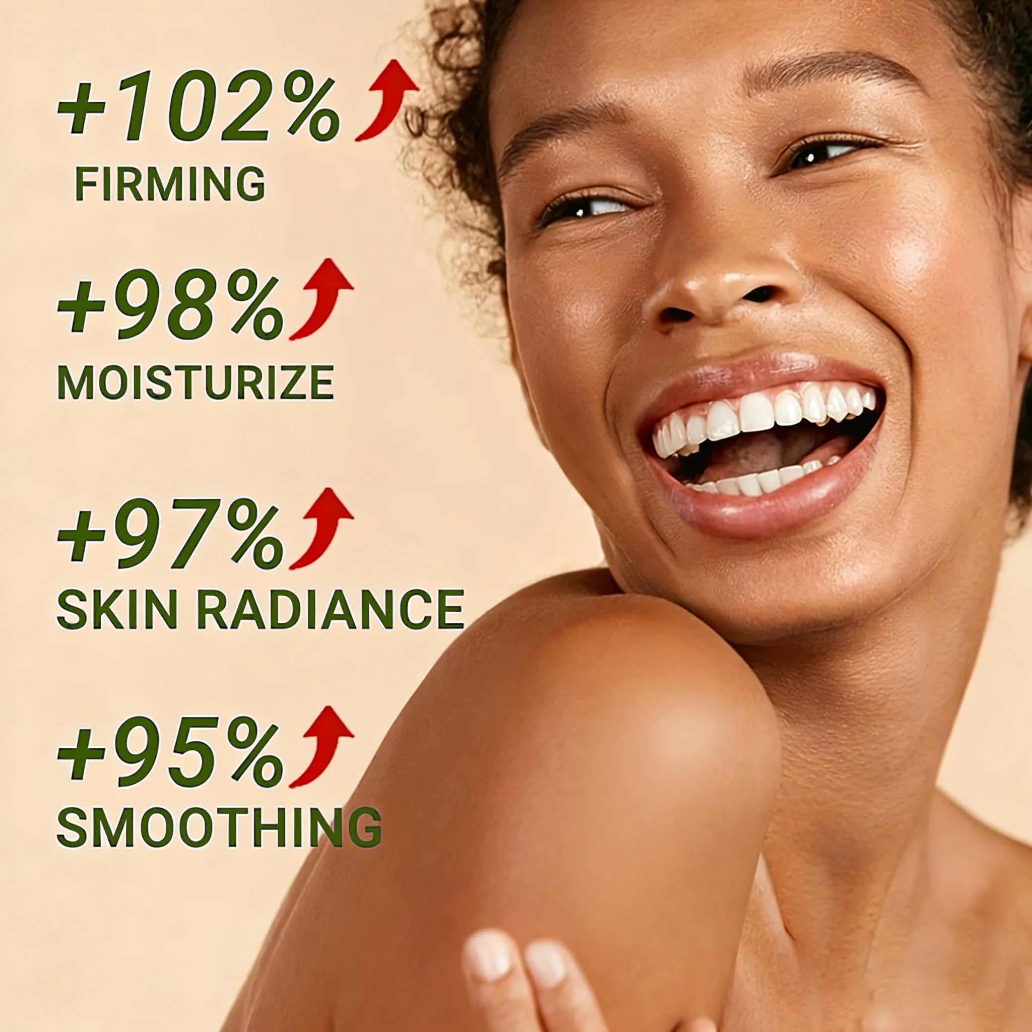 95% Coconut Aloe Vera Body Moisturizer - Collagen & Niacinamide, Firming, Smoothing for All Skin Types Qme