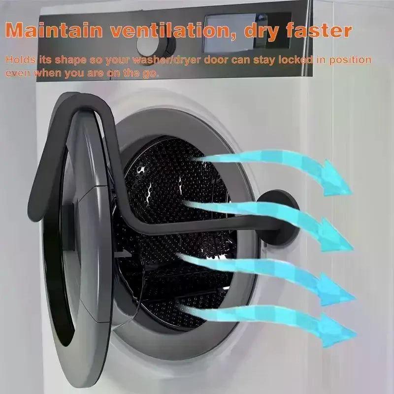 Front Washing Machine Door Strong Magnet Bracket Strong Magnetic Washing Machine Door Door Bracket Magnet Snake-Shaped Silicone Qme