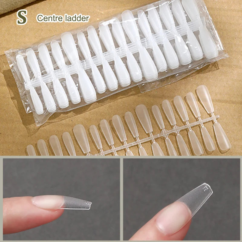 Bag Fake Nail Tips Matte Coverage Transparent False Nails Gel