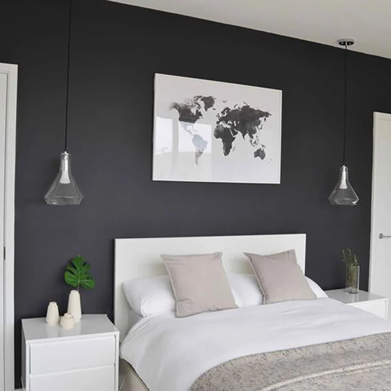 40CM Matte Frosted Black Solid Color Wallpaper Self Adhesive Waterproof Moisture Proof Furniture and Wall Decoration Stickers Qme
