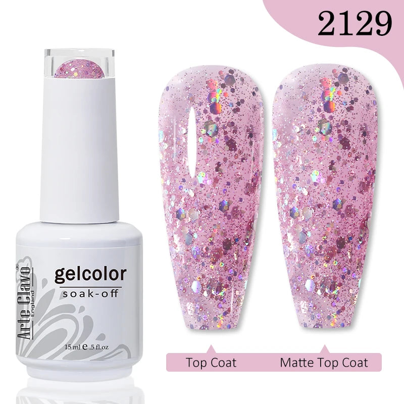 Arte Clavo Gel Nail Polishes Pink Nude Hybrid Lak Manicure
