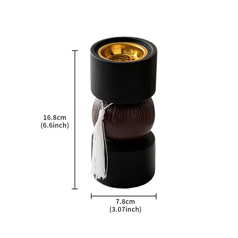 Middle Eastern Arabic Resin Dumbbell Aromatherapy Diffuser Tassel Qme black