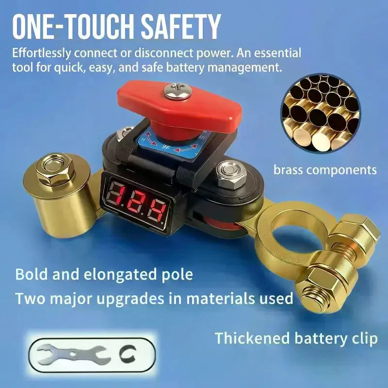 12V-24V Car Battery Disconnect Switch Bidirectional Joint Can Rotate Qme
