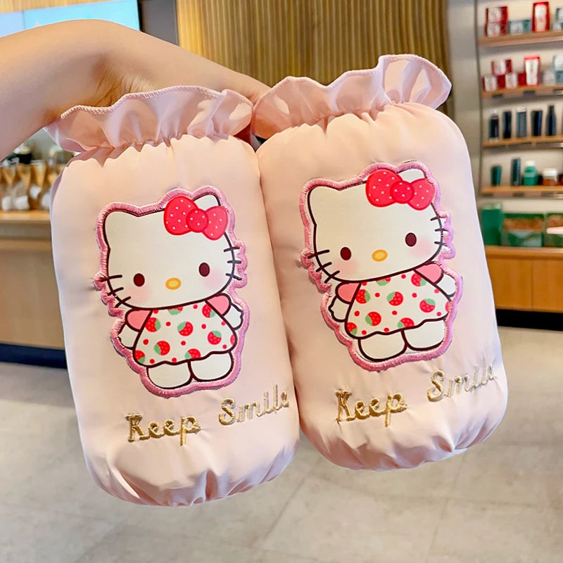Hello Kitty Kuromi Waterproof Sleeve Covers New Cute Cartoon-Style Stain- and Dirt-Resistant Sleeve Covers Qme