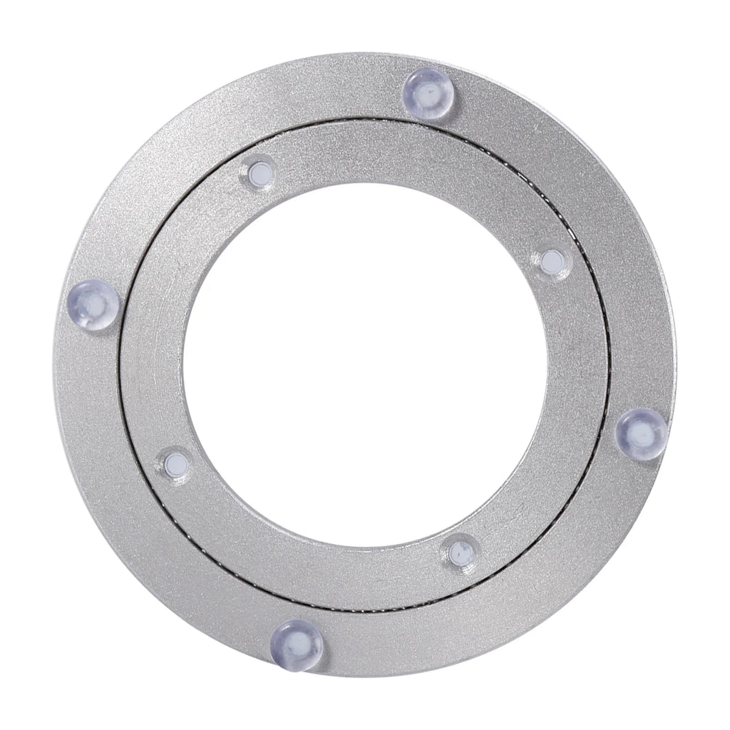 Heavy Duty Aluminum Alloy Lazy Susan Turntable Bearing Plate Rotating Base Round Dining Table Swivel Bearing Hardware Qme
