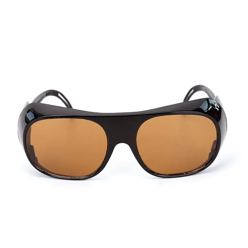 5pcs Transparent Welding Goggles Flat Lens Anti-Wind Dustproof Safety Eye Protection Glasses for Welders Qme Black-Tea