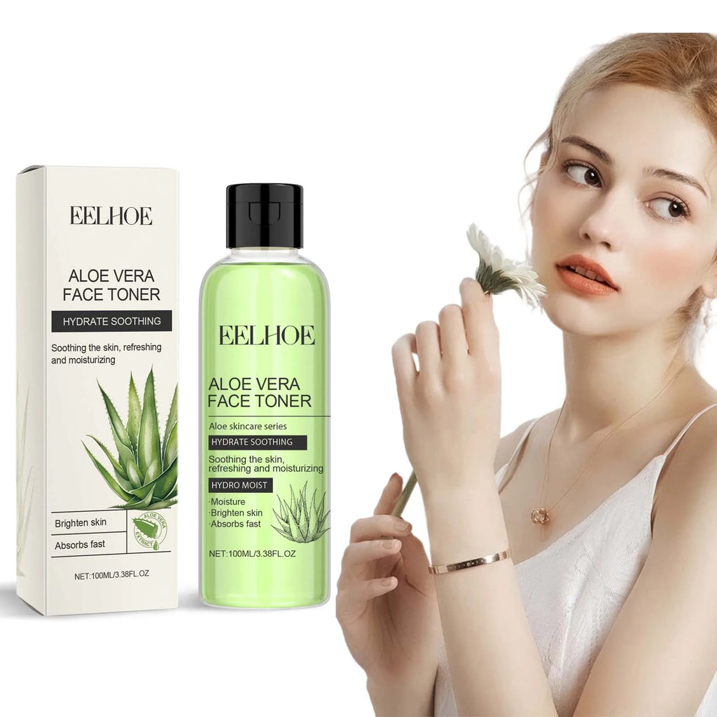100ml Aloe Vera Toner Tonic Hydration Oil Control Refreshing Rejuvenation Smooth Facial Moisturizing Toner Serum Skin Care New Qme