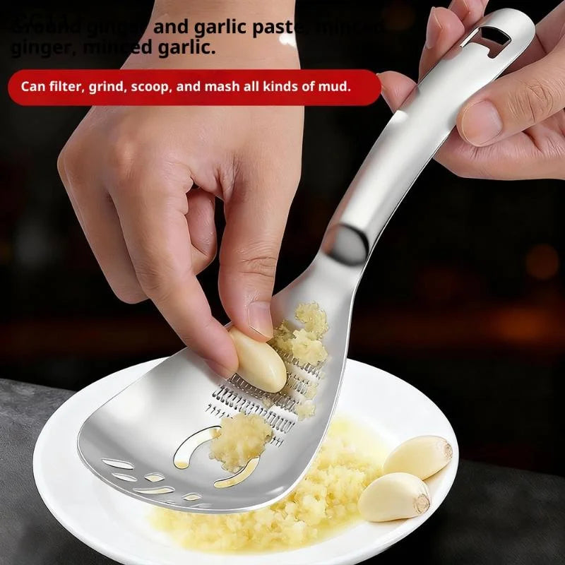 Multifunctional Stainless Steel Kitchen Utensil Cooking Garlic Ginger Qme