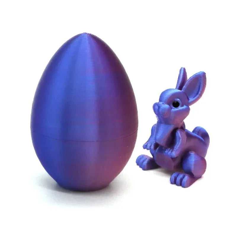 Easter Bunny Ornament 3D Printed Cute Rabbit Eggs Printing Desk Qme S5