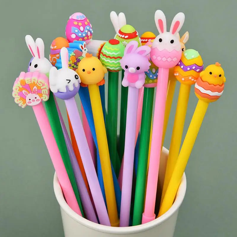 1 5 Easter Cartoon Silicone Rabbit Gel Pen Cute Writing Students Qme