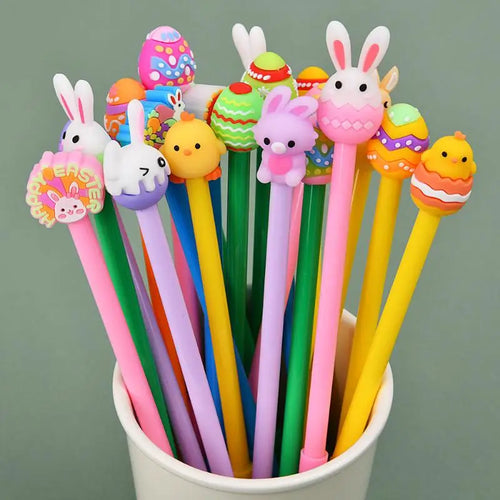 1 5 Easter Cartoon Silicone Rabbit Gel Pen Cute Writing Students Qme