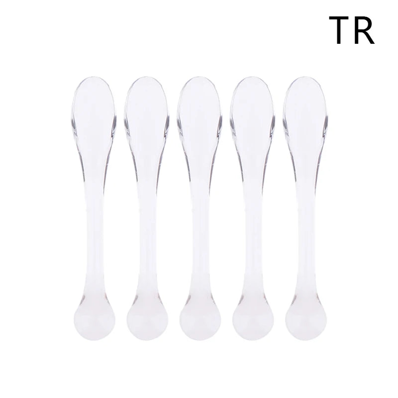 Plastic Cosmetic Spatulas Precision Scoop Tools Eye Cream Qme Transparent