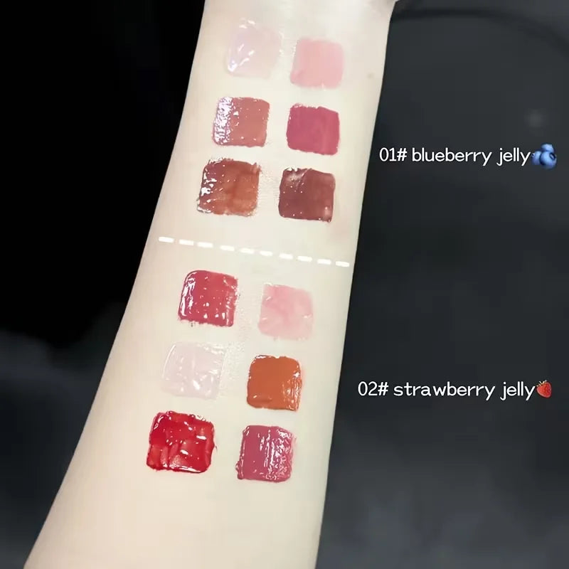 6 Colors Mirror Lip Glaze Hydrating Plumping Long-lasting Wear Easy Qme