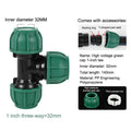 PE Pipe Fittings Quick Connectors Tap Water Pipes Heatless Joints Valves Direct Elbows Tees For Plumbing Irrigation DIY Repair Qme A9