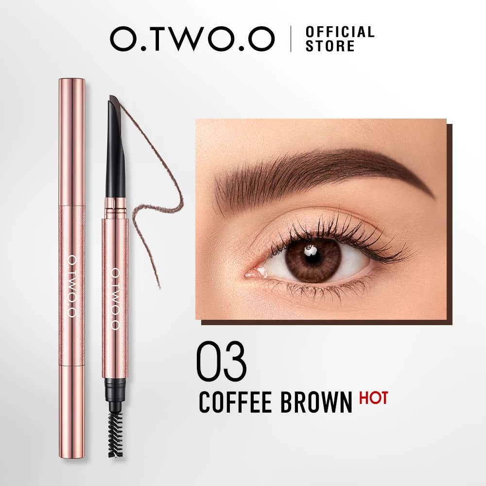 O TWO Machete Eyebrow Pencil Waterproof Natural Long Lasting Smooth Qme 03 COFFEE BROWN China Mainland