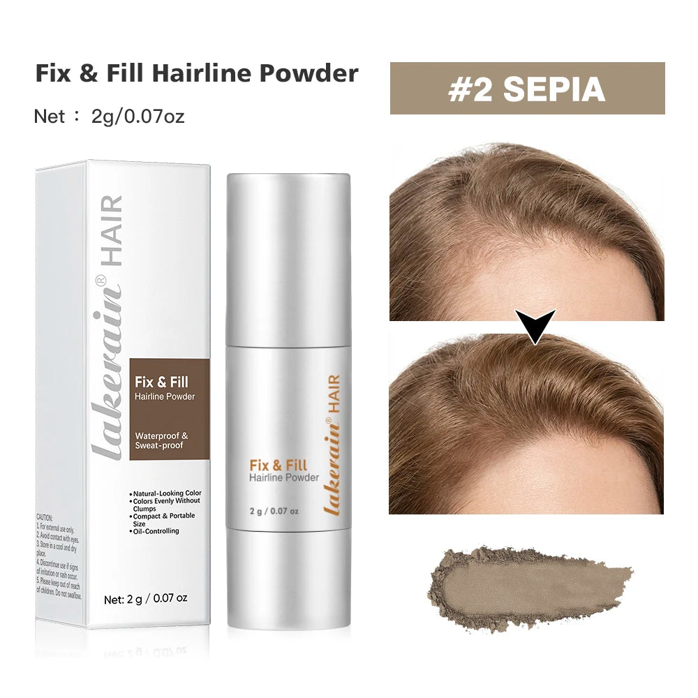 Hairline Filler Powder Repair Long-lasting Makeup Eyebrow Contouring Qme 02 Sepia 2g