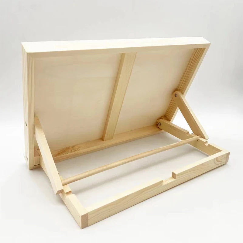 Lightweight Portable Wood Drawing Easel Foldable Tabletop Art Supply Qme