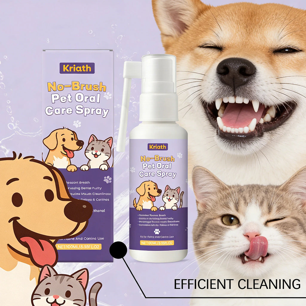 Pet Teeth Spray Effectively Remove Dental Plaque Relieve Inflammation Maintain Oral Health Eliminate Odors Oral Cleaning Spray Qme