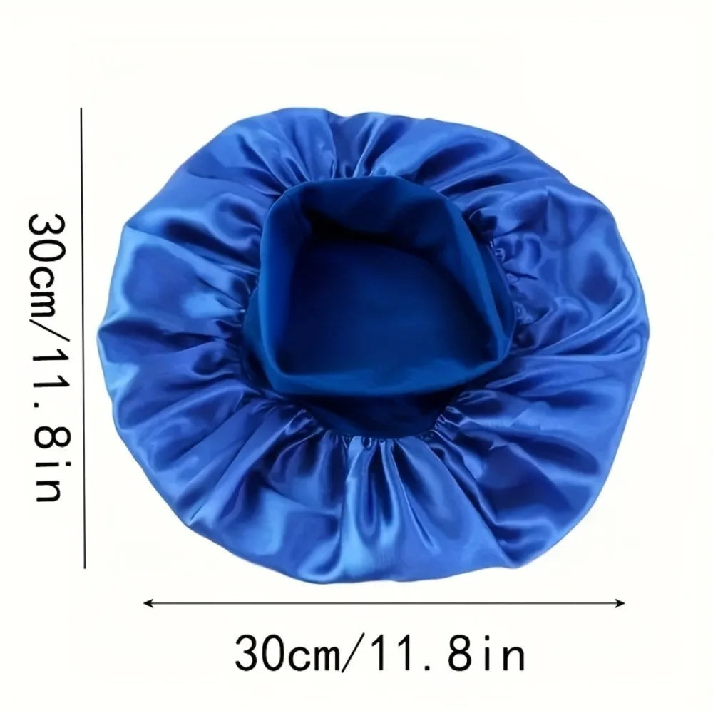 Satin Wide-brimmed Nightcap Styling Silk Headband Sleeping Qme