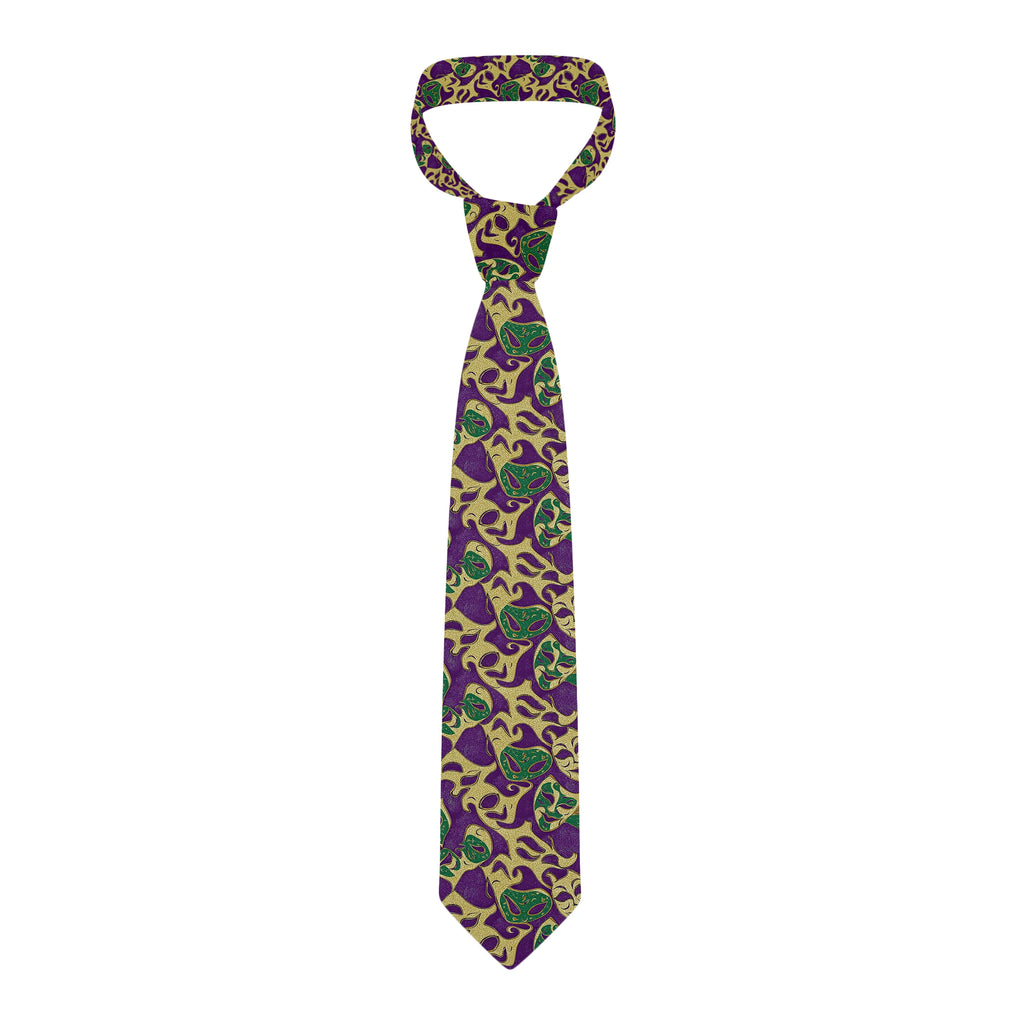 Personalized Printing Mask Pattern Tie Creative Novelty Men's Funny Qme