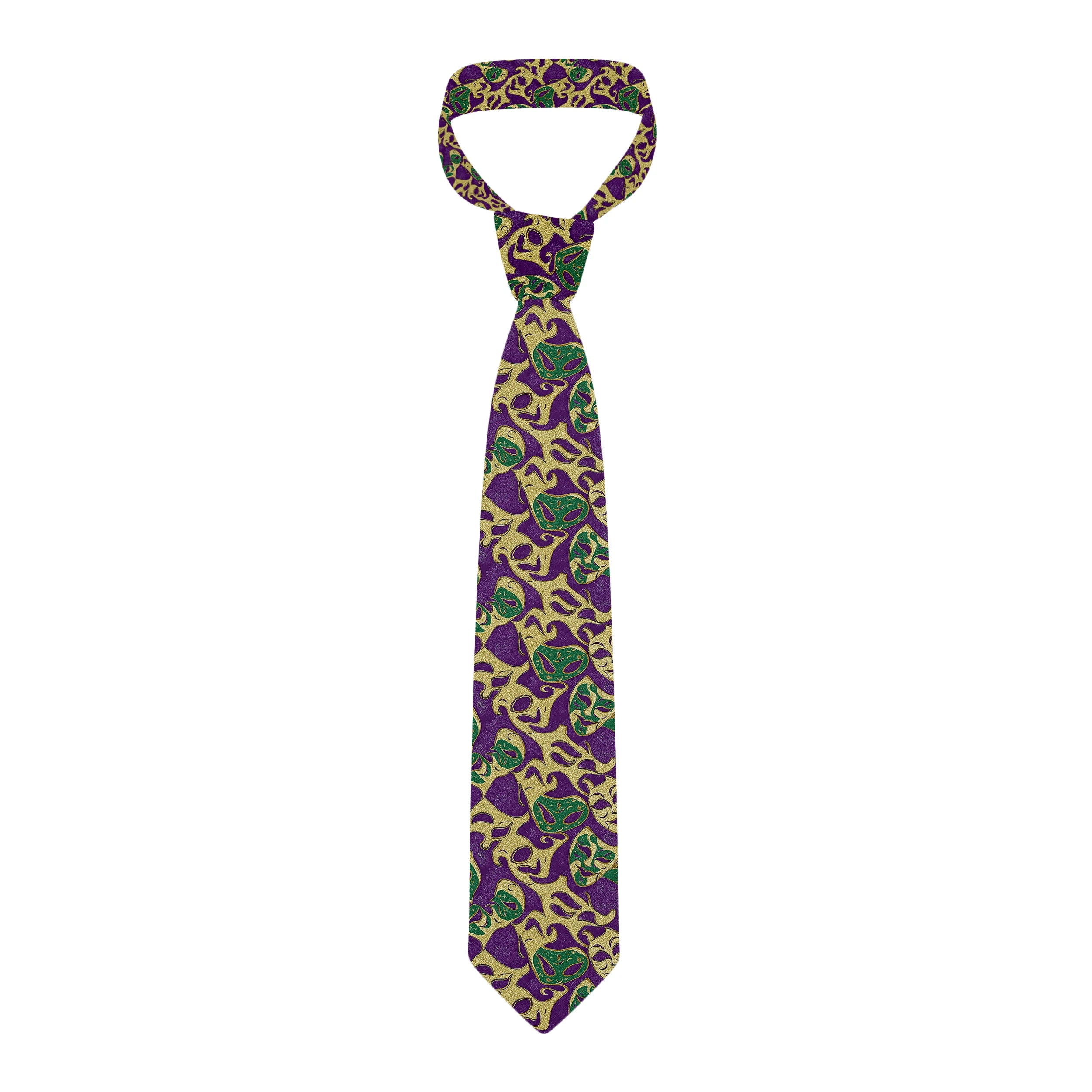 Personalized Printing Mask Pattern Tie Creative Novelty Men's Funny Qme