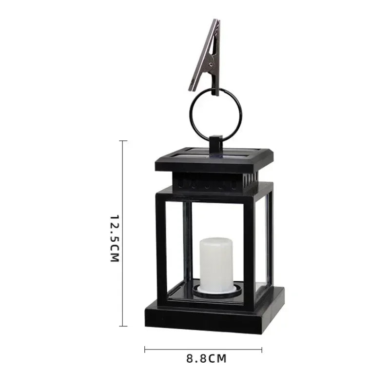1pcs Garden Decor Outdoor Solar Lights Retro Palace Lantern Lights Hanging Candle Lamps Landscape Lighting Floor Lights Qme