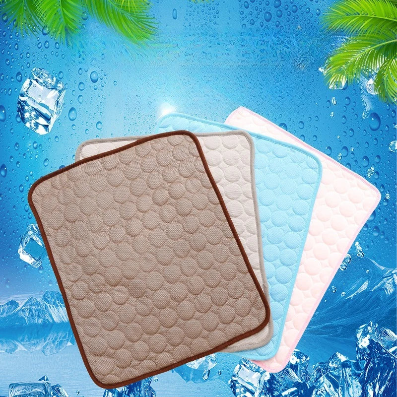 A Cooling Mat Summer Pet Cold Bed Extra Large For Small Big Dogs Pet Accessories Cat Durable Blanket Sofa Cat Ice Pad Blanket Qme