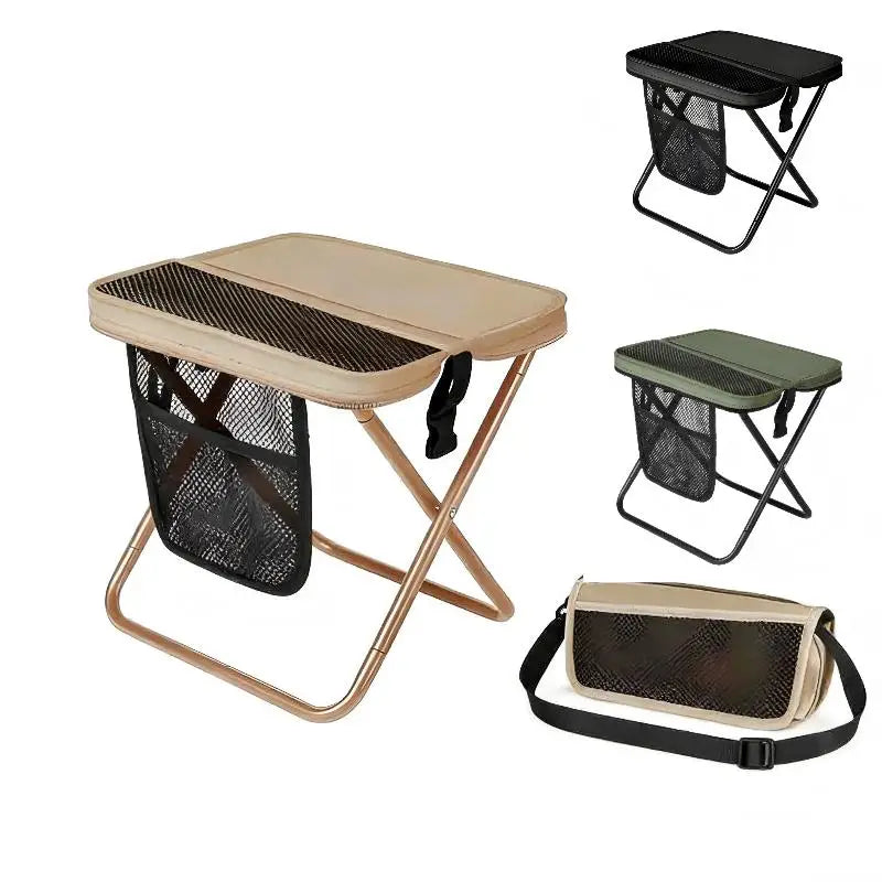 1 Portable Folding Camping Stool Convertible Crossbody Bag Qme