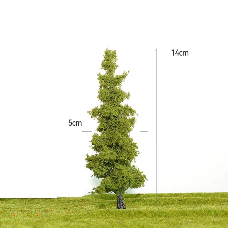 14/21cm Miniature Pine Tree Model Realistic Model Trees For DioramaTrain Layout Fairy Garden Architectural Landscape Decor Qme A3