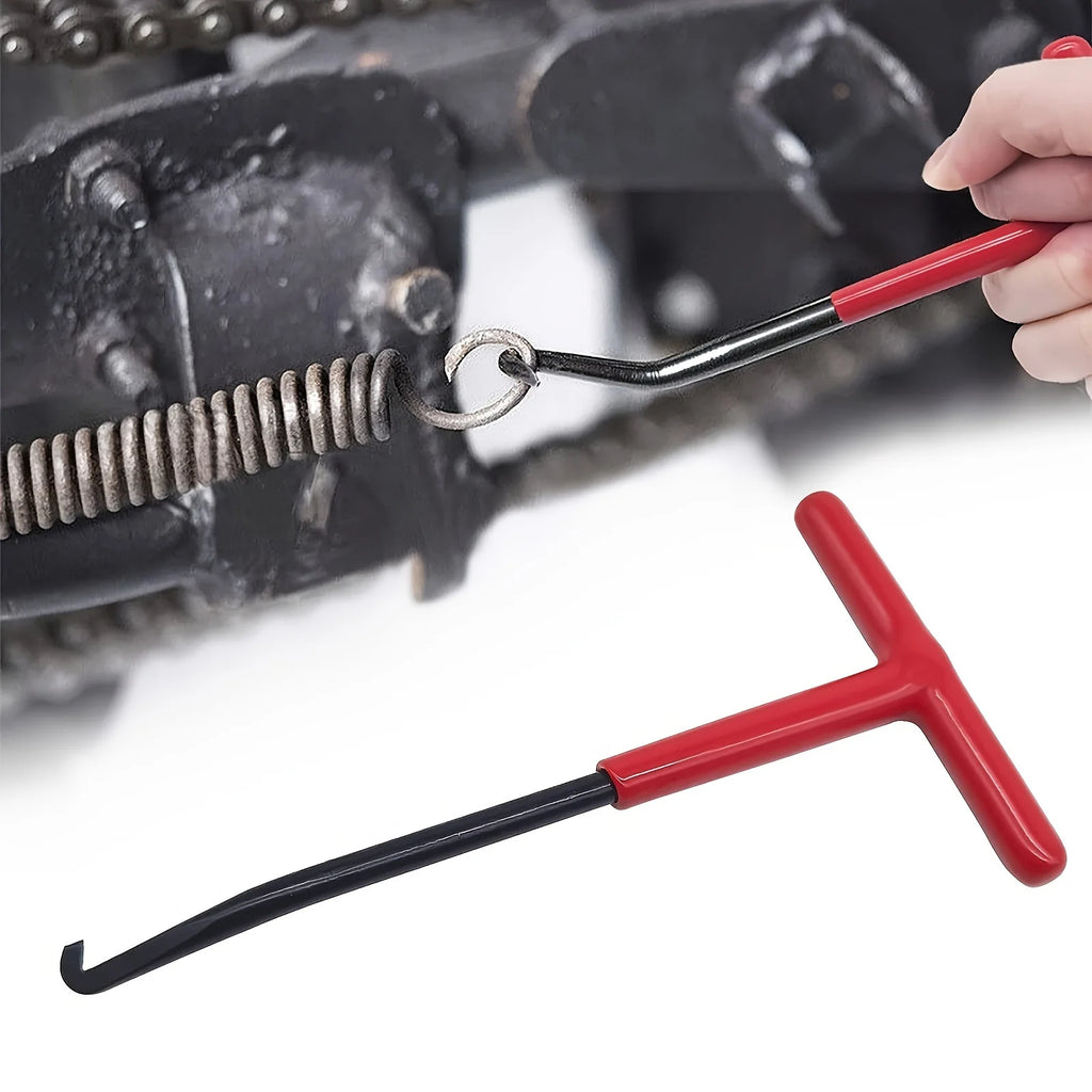 1pcs Motorcycle exhaust snap hook Universal T-handle exhaust pipe spring puller mounting hook Disassembly and repair tools Qme