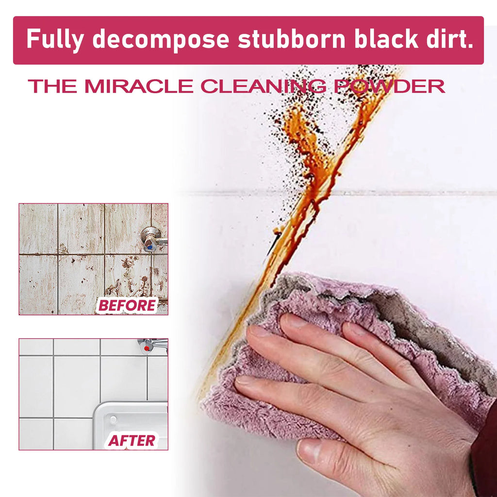 Kitchen Powder Cleaner Grease Away Clean All-Purpose Heavy Oil Pollution Stain Water Spot Removal Whiten Bubble Cleaning Powder Qme