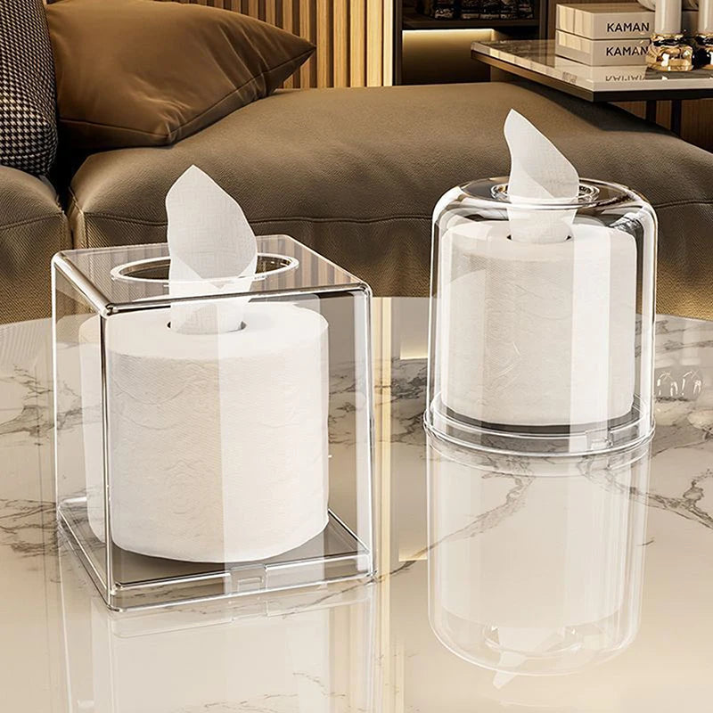 Living Room Desktop Transparent Napkin Box Ins Home Creative Bathroom Qme