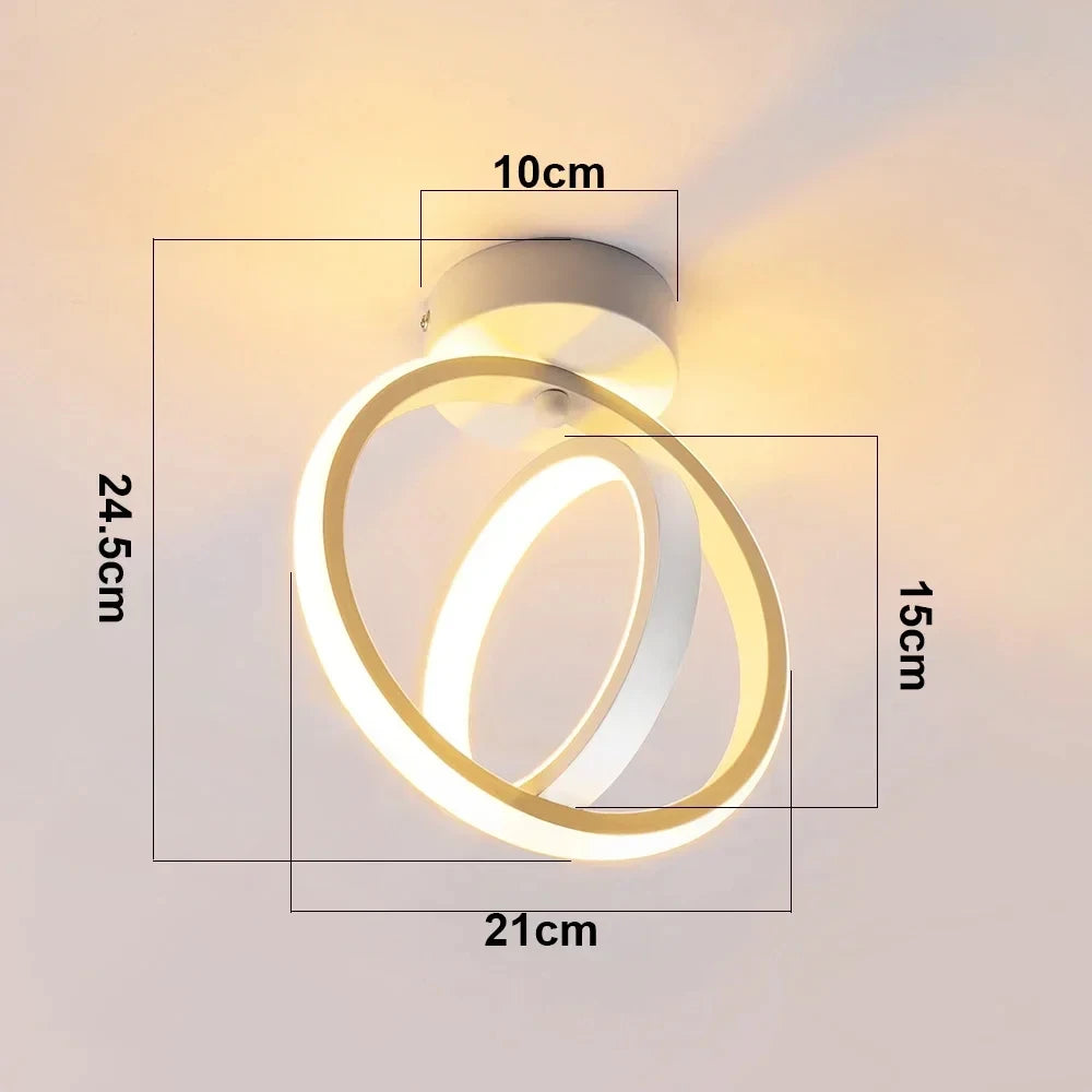 LED Aisle Ceiling Lights Modern Chandelier Three Colors Lamp Minimalist Lamps For Bedroom Light Surface Installation Dining Room Qme I Tricolor light
