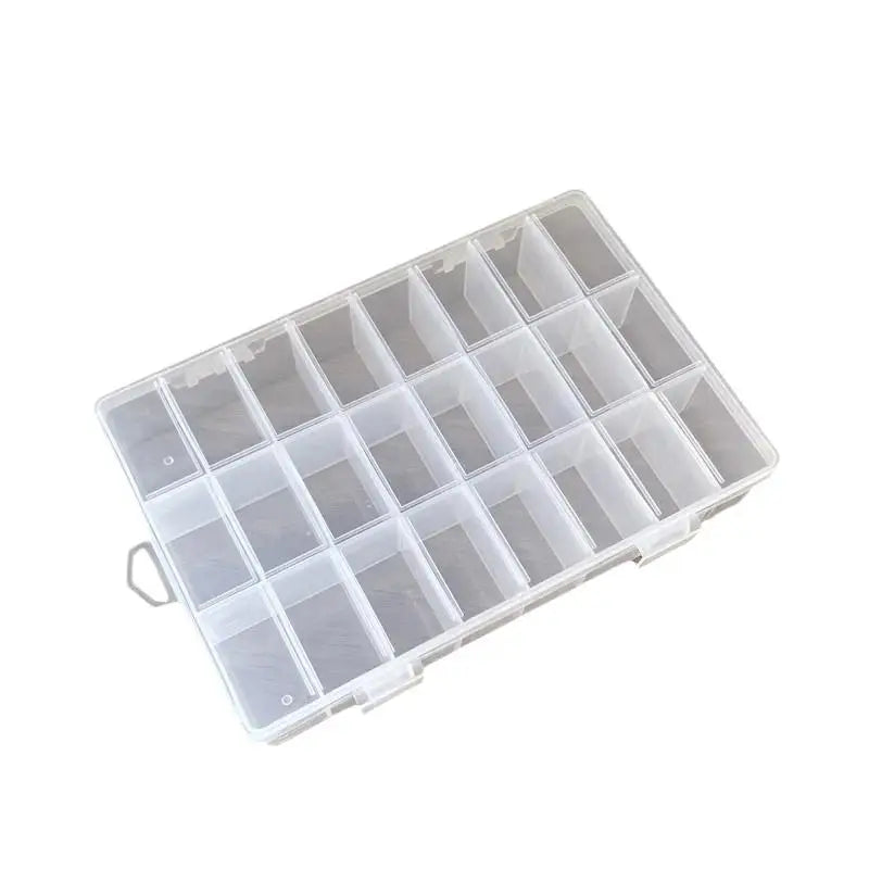 Bead Screw Container Home Storage Case Display Organizer 24 Grids Qme