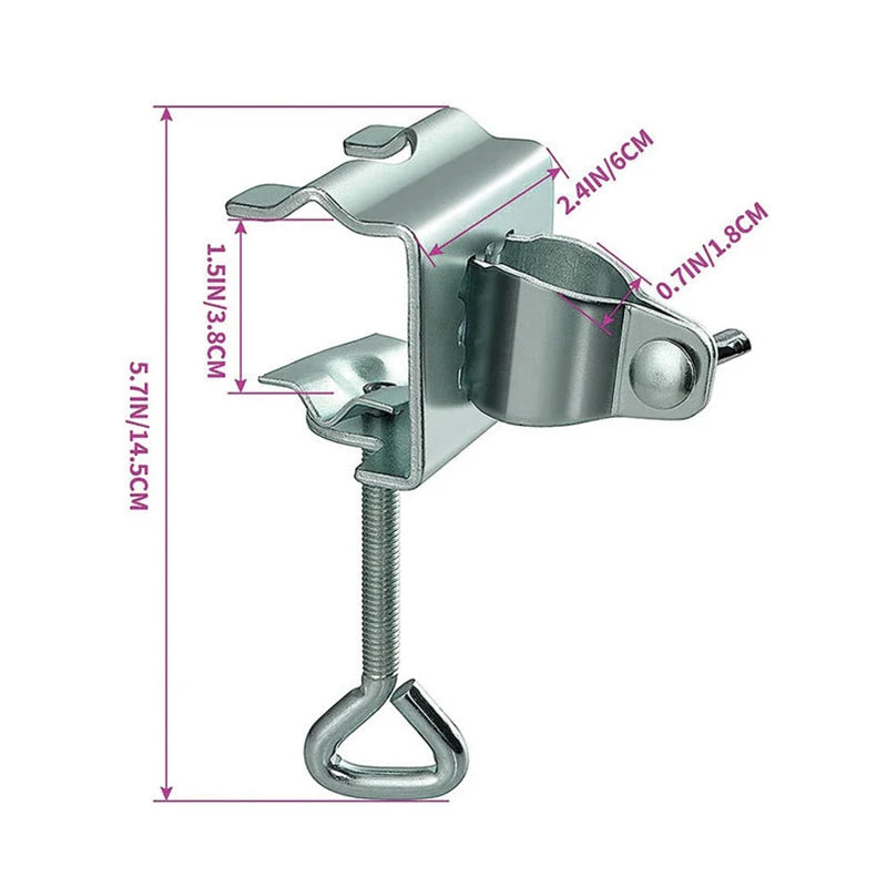 CC111Pc Courtyard Umbrella Stand Clamp Heavy Duty Metal Holder Qme 1pc