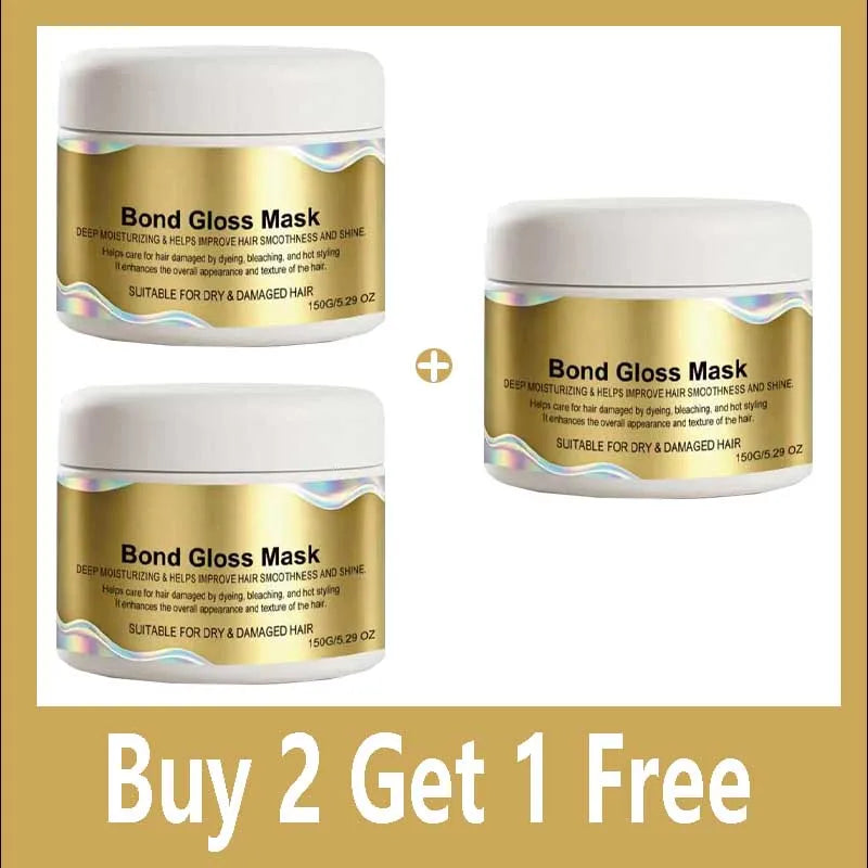 Deep Repair Hair Mask for Dry Damaged Hair Moisturizing Keratin Treatment Cream Smooth Frizz Control Conditioner Nourishing Qme Buy 2 Get 1 Free