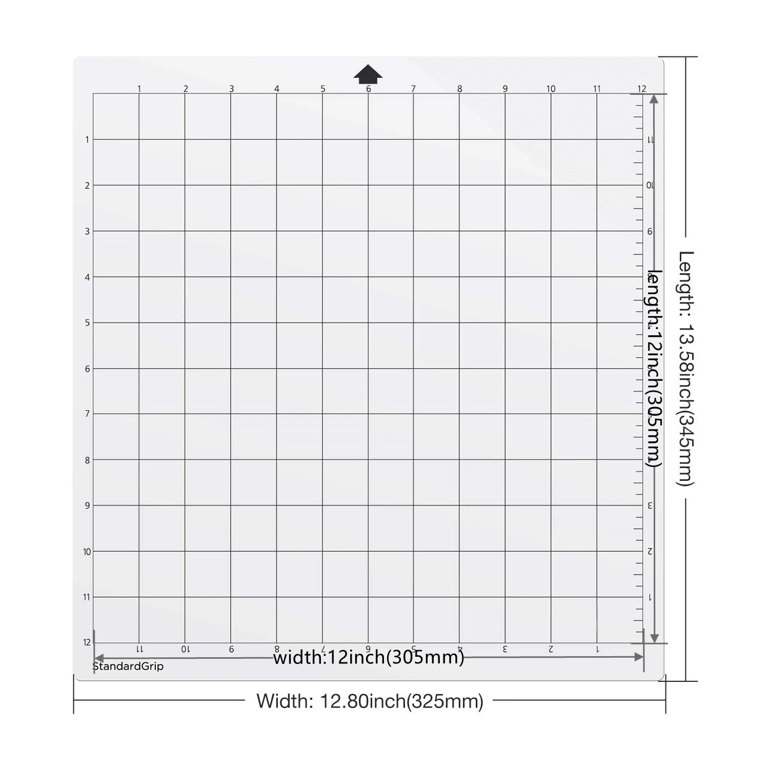 3/5Pcs StandardGrip Cutting Mat for Silhouette Cameo 4/3/2/1(Sizes: 12inX12in) Qme