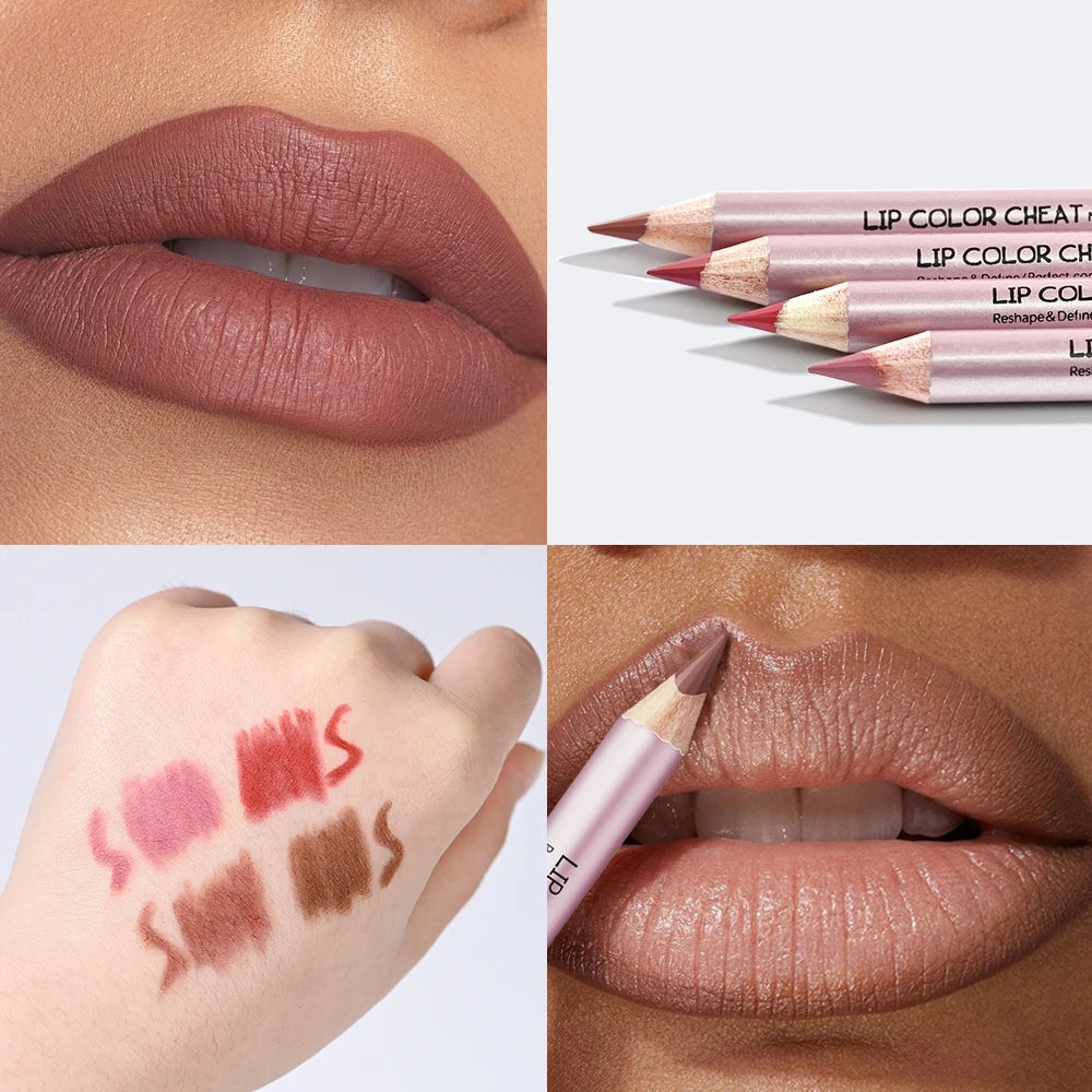 Lip Cheat Mini Liner Moisturizing Smooth Portable Long-lasting Qme