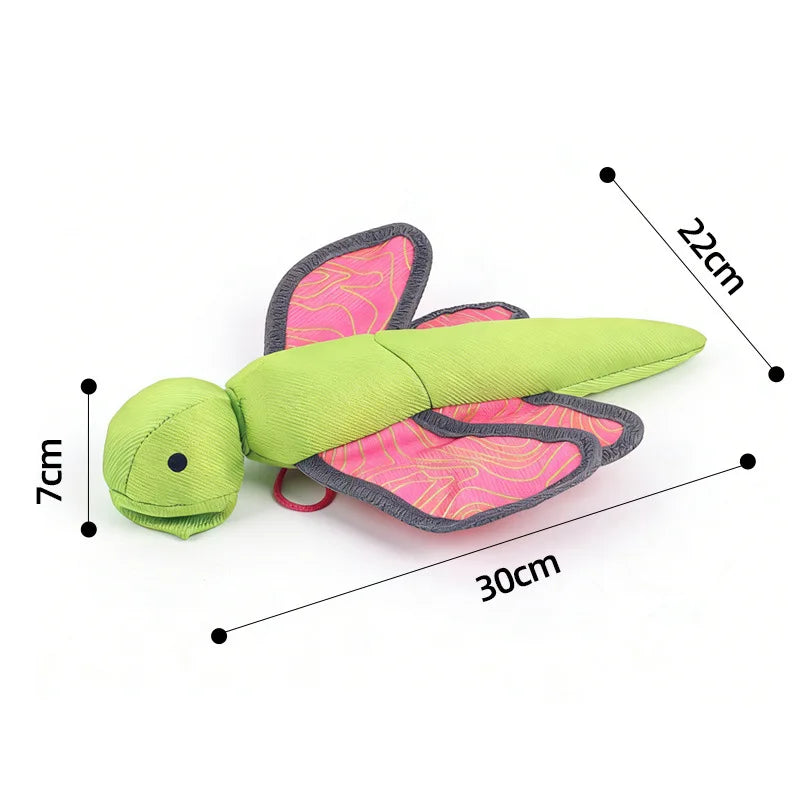 Pet Dog Launcher Fly Insect Toy Oxford Cloth Bite-resistant Crinkle Qme