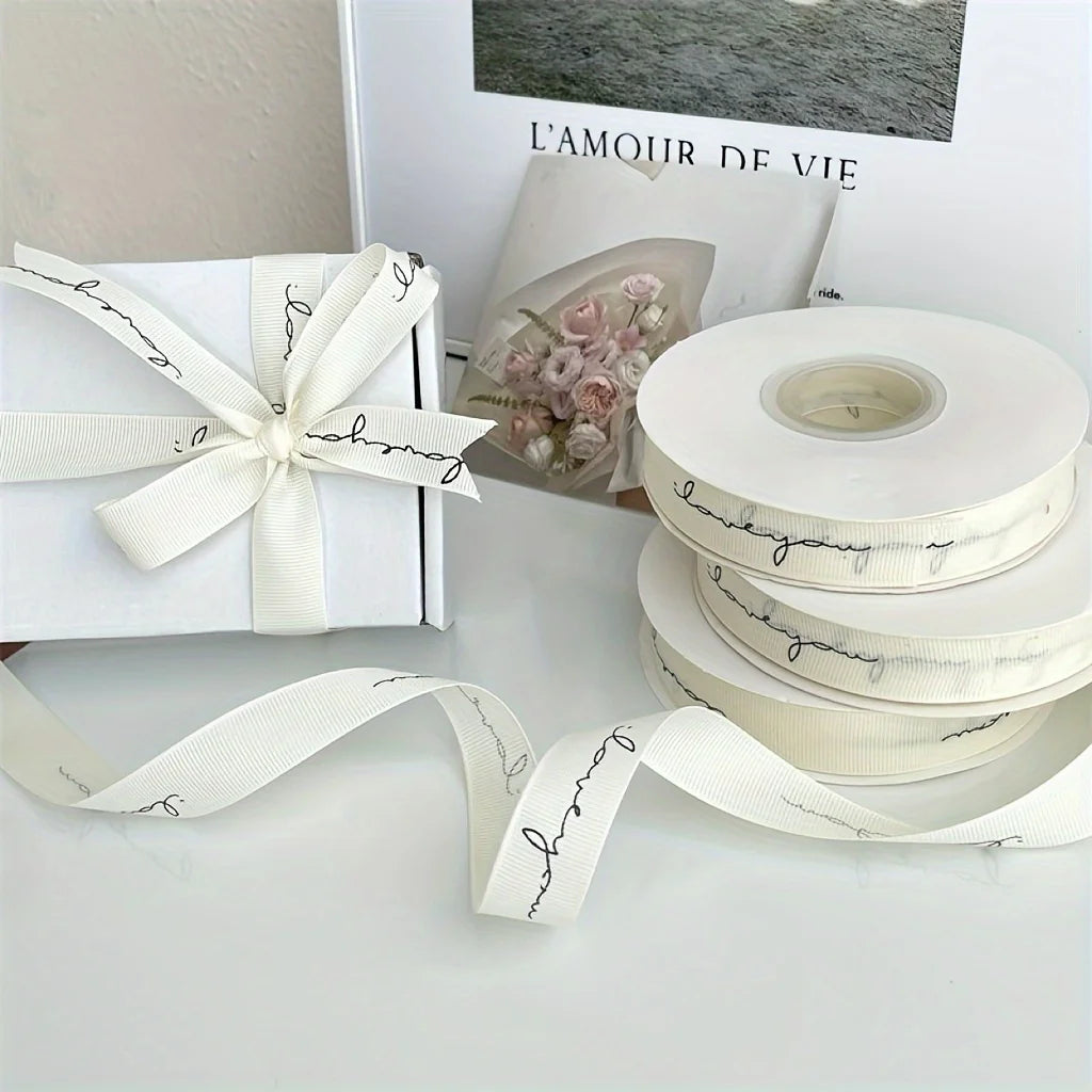 2 Rolls Herringbone Ribbon, Suitable For DIY Crafts, Baking And Sewing Crafts, Home Decoration On Birthdays And Anniversaries Qme