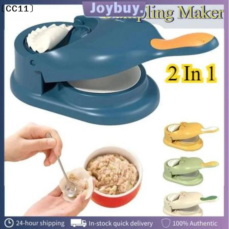 2-in-1 Press Dumpling Maker Dough Wrapper Mold Creation Kitchen Qme