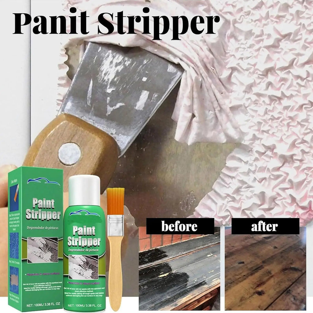 Paint Remover for Concrete 100ml Paint Thinner Remover Fast-Acting Car Dust Remover Supplies for Glass Metal Wood Furniture Use Qme